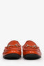 Gucci Burnt Orange Patent Leather Horsebit Loafers Size 38.5