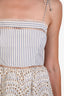 Zimmermann Blue Stripe 'Meridian' Eyelet Midi Dress Size 2