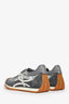 Loewe Grey Mesh Suede Flow Runner Sneakers Size 42 Mens