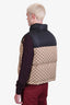 Gucci Beige/Black GG Cotton Canvas Down Vest Size 42