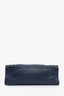 Balenciaga Navy De Minuit Grained Leather Metallic Edge Motorcycle City Bag