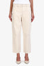 Lemaire White Denim Cropped Jeans Size 38