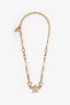 Pre-loved Chanel™ 2024 Gold Tone Resin and Strass CC Star Necklace