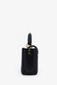 Louis Vuitton Black Leather Mini Capucines With Strap
