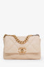 Pre-loved Chanel™ 2019 Beige Goatskin Leather Chanel™ 19 Small Flap Shoulder Bag