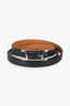 Hermès 2018 Black Swift Leather Triple Tour Behapi Bracelet Size T1