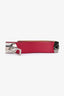 Hermès Magenta Leather Wide Belt SHW Size 80