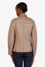 Burberry Taupe Quilted Jacket Size S