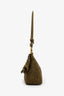 Loewe x Paula's Ibiza Green Raffia Medium Ola Shoulder