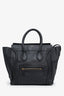 Celine Black Leather Micro Luggage Tote