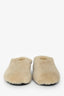 Prada Cream Shearling Mules Size 39
