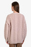 Jenni Kayne Blush Pink Alpaca Wool Buttoned Cardigan Size XXS