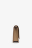 Maison Margiela Beige Grained Four Stitches Leather Wallet On Chain