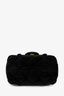 Pre-loved Chanel™ 2021+ Black Velvet Micro Bowling Bag