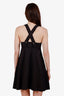 Theory Black Cotton Button Cross-Back Mini Dress Size 2