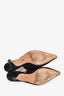 Christian Dior Black Canvas J'Adior Slingback Heels Size 39