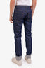 Gucci Dark Blue Tapered Leg Cuffed Jeans Size 32 Mens