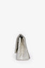 Pre-loved Chanel™ 2009 2.55 Silver Lambskin Leather 227 Jumbo Flap