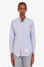Thom Browne Blue Cotton Long Sleeve Button Down Shirt Size 1