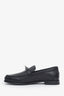 Hermès Black Leather Silver Kelly Lock 'Destin' Loafers Size 36.5