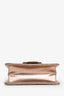 Salvatore Ferragamo Gold Metallic Gancini Quilted Leather Shoulder Bag