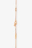 Van Cleef & Arpels 18k Rose Gold Carnelian Sweet Alhambra Pendant Necklace