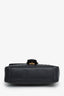 Gucci Black Leather GG Marmont Medium Shoulder Bag
