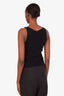 Pre-loved Chanel™ 22K Black Wool CC Logo Tank Top Size 34