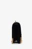 Prada Black Velvet Croc Embossed Micro Cahier Crossbody Bag
