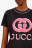 Gucci Pink Cotton GG Logo T-Shirt Size S