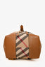 Burberry Beige Canvas Leather House Check Dennis Small Backpack