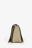 Celine 2018 Cream/Green Leather Frame Shoulder Bag