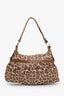 Fendi Brown Leopard Print Shoulder Bag