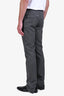 Gucci Black/White Wool Slim Fit Trousers Size 48