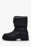 Stuart Weitzman Black Leather Quilted Panelled Boots Size 9