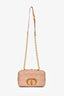 Christian Dior 2020 Pink Cannage Soft Leather Small 'Caro' Shoulder Bag