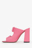 Jimmy Choo Pink Velcro Strap Heeled Sandal Size 39
