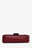 Gucci Burgundy Leather Quilted GG Marmont Medium Shoulder Bag
