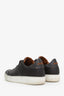 Ermenegildo Zegna Brown Leather Low Top Sneakers Size 9 Mens