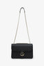 Gucci Black Leather Interlocking G Medium Dollar Bag