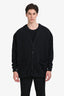 Celine Black Logo Printed Baseball Style Button Up Jacket Size S Men