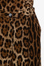 Dolce & Gabbana Leopard Print Shorts Size 42