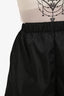 Prada 2021 Black Re-Nylon Logo Plaque Shorts Size 36