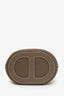Hermès 2022 Etoupe Clemence Leather In-the-Loop 18 Bucket Bag