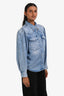 Isabel Marant Etoile Blue Denim Button Down Shirt Size 38