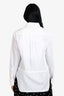 Rag & Bone White Cotton Poplin Zip Up 'Bella' Shirt Size S