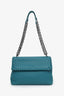 Bottega Veneta Teal Intrecciato Leather Olimpia Bag