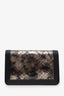Pre-loved Chanel™ 2018-19 Black/Brown Python Leather Boy Wallet On Chain
