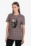 Alexander McQueen Grey/Multi Cotton Skull Short Sleeve T-Shirt Size S