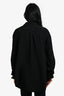 Comme des Garcons Black Distressed Ruffle Button-Up Shirt Size XS